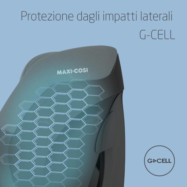 Maxi-Cosi Titan S i-Size, Seggiolino auto per bambini, 15 mesi-12 anni (76-150 cm), Seggiolino auto ISOFIX, Reclinabile 5 posizioni, 13 posizioni del poggiatesta, Protezione G-CELL, Tonal Graphite