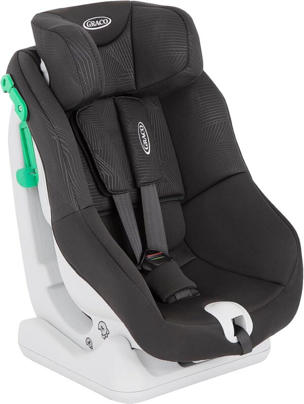 Graco - Extend™ LX R129 Seggiolino auto evolutivo, per bambini da 40 a 105 cm (dalla nascita fino ai 4 anni circa), installazione con cintura di sicurezza, colore Midnight