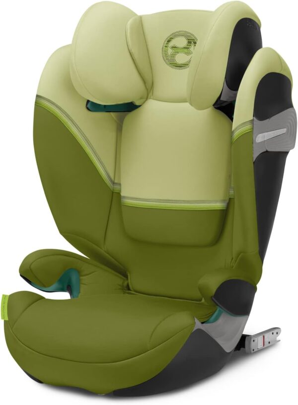 CYBEX Gold Seggiolino Solution S2 i-Fix, Per Auto Con e Senza ISOFIX, 100 - 150 cm, Per Bambini da circa 3 a 12 Anni (15 - 50 kg), Nature Green