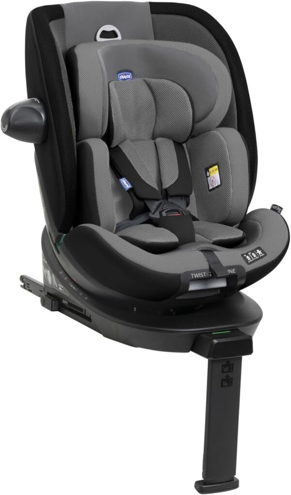 Chicco Everone I-Size, Seggiolino Auto con Sistema Twist-Recline con 3 Posizioni, Omologato ECE R129/03, Girevole A 360° E Reclinabile, Gruppo 0+/1/2/3 Da 0 A 12 Anni