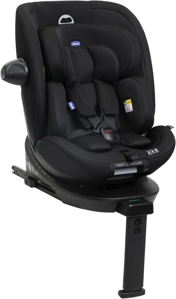 Chicco Everone I-Size, Seggiolino Auto con Sistema Twist-Recline con 3 Posizioni, Omologato ECE R129/03, Girevole A 360° E Reclinabile, Gruppo 0+/1/2/3 Da 0 A 12 Anni