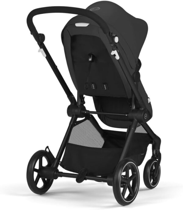 CYBEX Gold EOS Carrozzina 2 in 1, dalla nascita fino a 22 kg (circa 4 anni) inclusivo EOS Adapter e CYBEX Cloud G i-Size, Moon Black