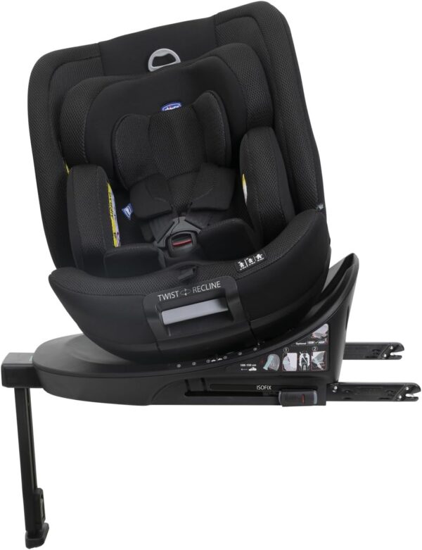 Chicco Everone I-Size, Seggiolino Auto con Sistema Twist-Recline con 3 Posizioni, Omologato ECE R129/03, Girevole A 360° E Reclinabile, Gruppo 0+/1/2/3 Da 0 A 12 Anni