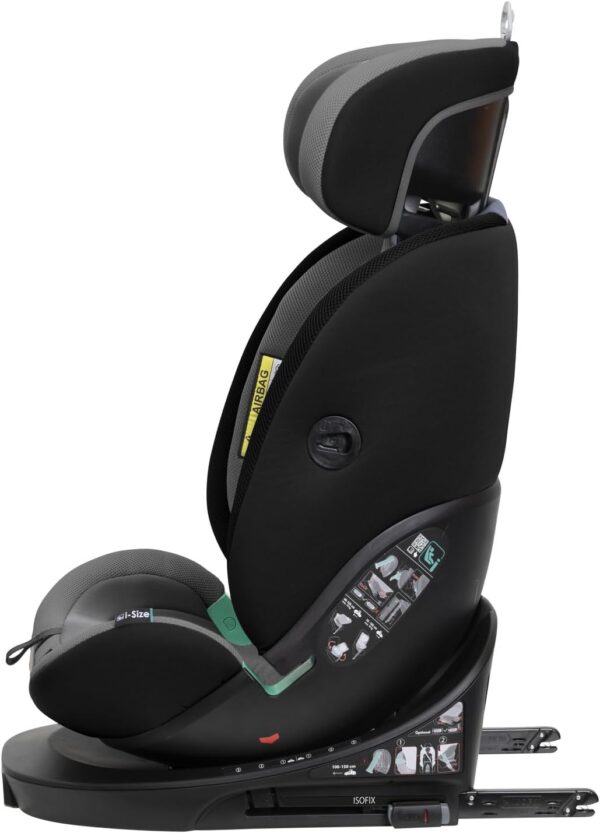 Chicco Everone I-Size, Seggiolino Auto con Sistema Twist-Recline con 3 Posizioni, Omologato ECE R129/03, Girevole A 360° E Reclinabile, Gruppo 0+/1/2/3 Da 0 A 12 Anni