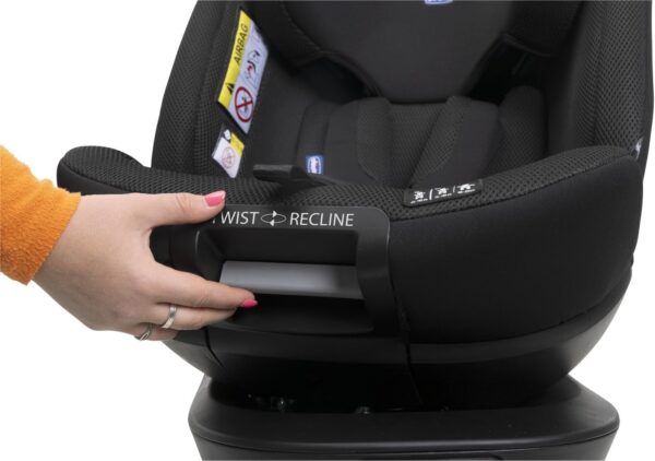 Chicco Everone I-Size, Seggiolino Auto con Sistema Twist-Recline con 3 Posizioni, Omologato ECE R129/03, Girevole A 360° E Reclinabile, Gruppo 0+/1/2/3 Da 0 A 12 Anni