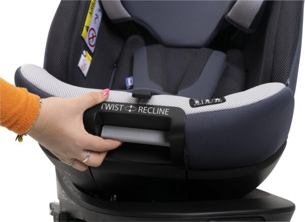 Chicco Everone I-Size, Seggiolino Auto con Sistema Twist-Recline con 3 Posizioni, Omologato ECE R129/03, Girevole A 360° E Reclinabile, Gruppo 0+/1/2/3 Da 0 A 12 Anni