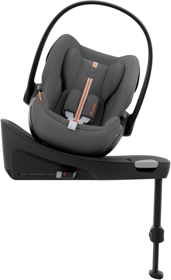 CYBEX Gold Seggiolino Auto Cloud G i-Size Plus, Incluso Riduttore per Neonati, Dalla Nascita fino a circa 24 Mesi, Per Bambini da 40 fino a 87 cm, Max. 13 kg, Lava Grey