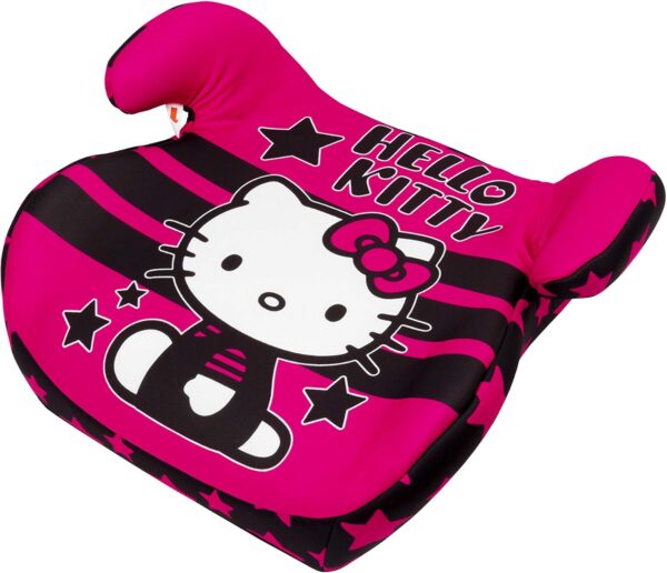 Hello Kitty Seggiolino auto Hello Kitty Star Gruppo III. Approvazione europea R44/04. Rivestimento rimovibile di 3 cm. Sicurezza e comfort assicurati.