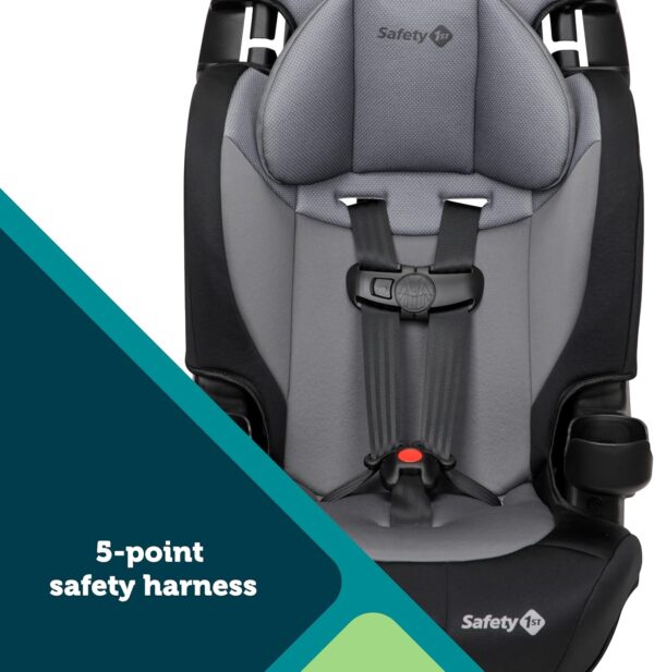 Safety 1st Grand 2 in 1 Seggiolino per auto con imbracatura, 30-65 libbre e sollevatore di posizionamento della cintura, 40-120 libbre, High Street