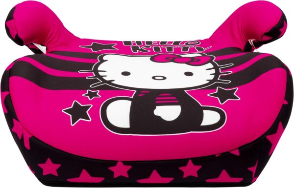 Hello Kitty Seggiolino auto Hello Kitty Star Gruppo III. Approvazione europea R44/04. Rivestimento rimovibile di 3 cm. Sicurezza e comfort assicurati.