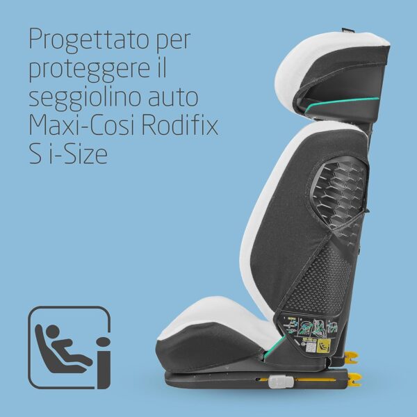 Maxi-Cosi Rodifix S I-Size Rivestimento Seggiolino Auto, Fodera Estiva in Cotone Biologico, Copriseggiolino Auto per Bambini, 100% Cotone Naturale Traspirante, Lavabile in Lavatrice, Bianco naturale