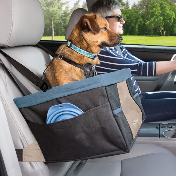 Kurgo Seggiolino Auto per Cani Rover, Trasportino Cane e Animali Domestici, Accessori per Cani, Include una Cintura Sicurezza Cani