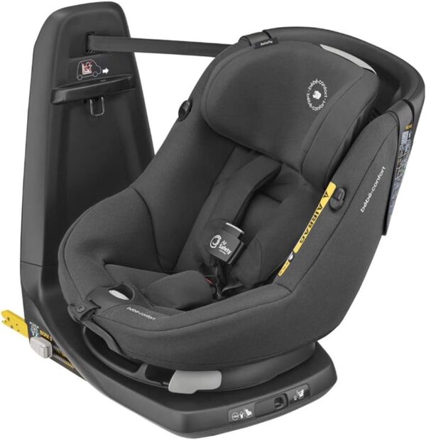 Bébé Confort Axissfix Air Seggiolino Auto Isofix con Airbag, R129 I-Size, 4 Mesi-4 Anni, Authentic Black + Maxi-Cosi E-Safety Dispositivo Anti Abbandono Seggiolino Auto, Sensore Antiabbandono, Nero