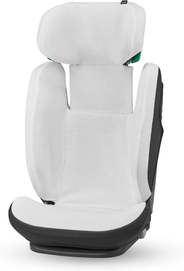 Maxi-Cosi Rodifix S I-Size Rivestimento Seggiolino Auto, Fodera Estiva in Cotone Biologico, Copriseggiolino Auto per Bambini, 100% Cotone Naturale Traspirante, Lavabile in Lavatrice, Bianco naturale