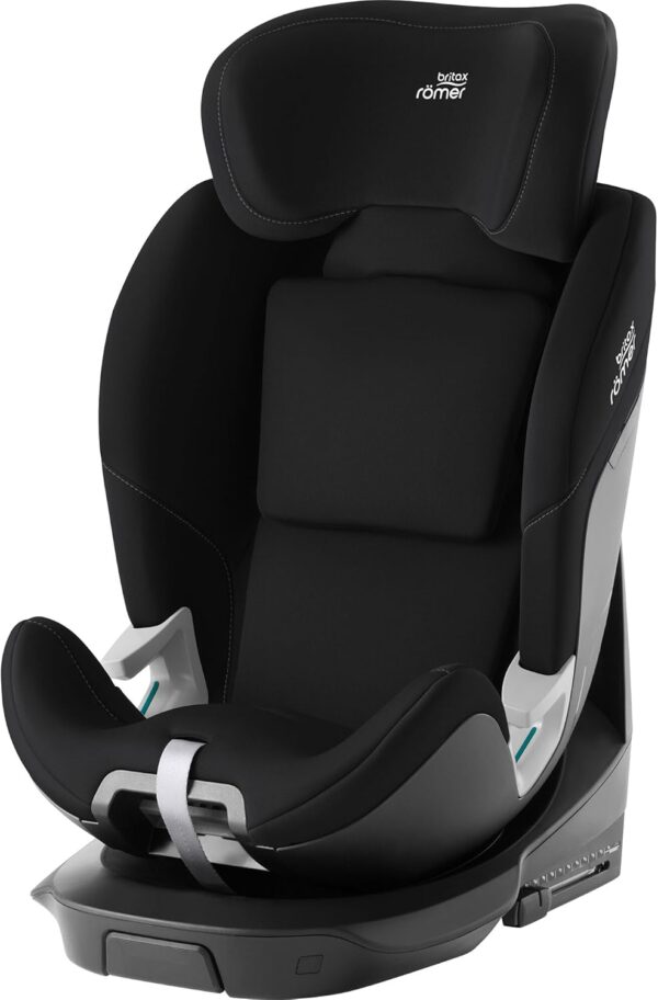 Seggiolino auto Britax Römer RIDER, per bambini da 40 a 125 cm (i-Size) con ISOFIX e gamba di supporto, nascita - 7 anni, Space Black