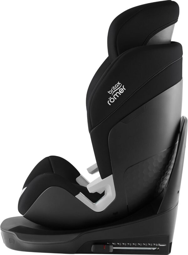 Seggiolino auto Britax Römer RIDER, per bambini da 40 a 125 cm (i-Size) con ISOFIX e gamba di supporto, nascita - 7 anni, Space Black