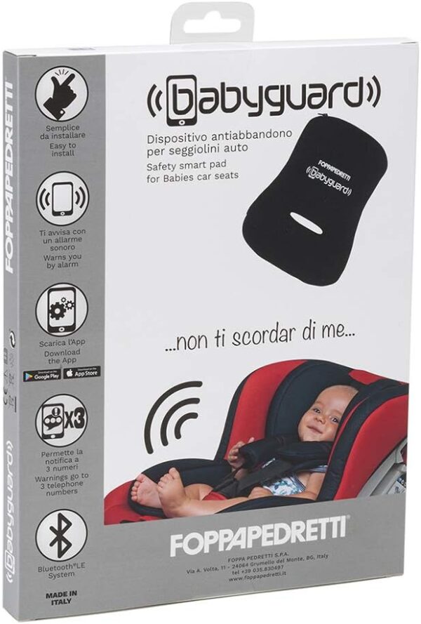 Foppapedretti Babyguard Dispositivo Antiabbandono, Nero