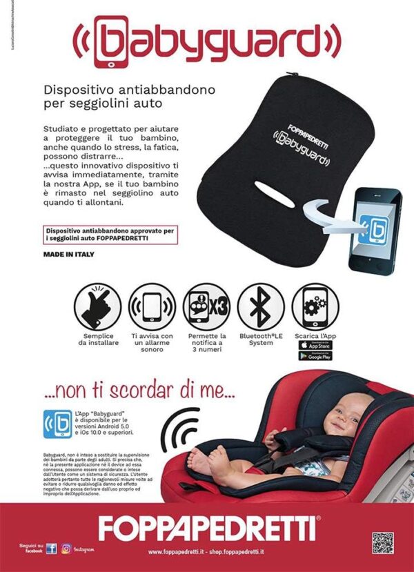 Foppapedretti Babyguard Dispositivo Antiabbandono, Nero