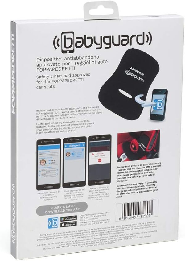 Foppapedretti Babyguard Dispositivo Antiabbandono, Nero