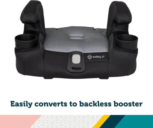 Safety 1st Boost-and-Go All-in-1 Harness Booster seggiolino auto, 3 in 1 Booster per uso esteso: imbracatura rivolta in avanti, booster per il posizionamento della cintura posteriore alta e booster