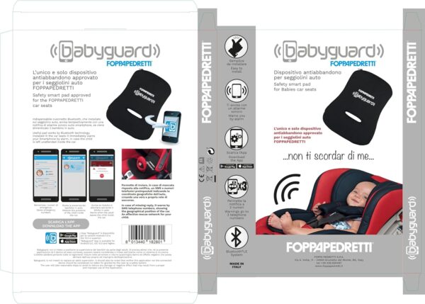 Foppapedretti Babyguard Dispositivo Antiabbandono, Nero