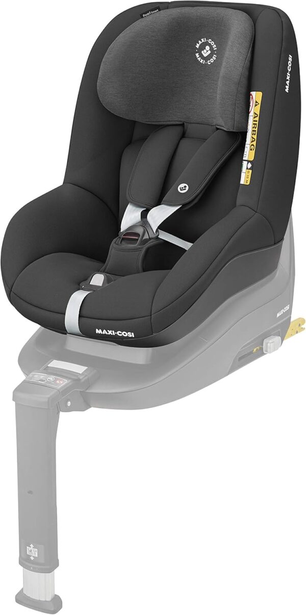 Maxi-Cosi Pearl Smart i-Size Seggiolino Auto 9-18 kg Reclinabile, ECE R129 I-size + Dispositivo Anti Abbandono Seggiolino Auto, Allarme Seggiolino Auto Salva Bebe Sensore Antiabbandono, Nero