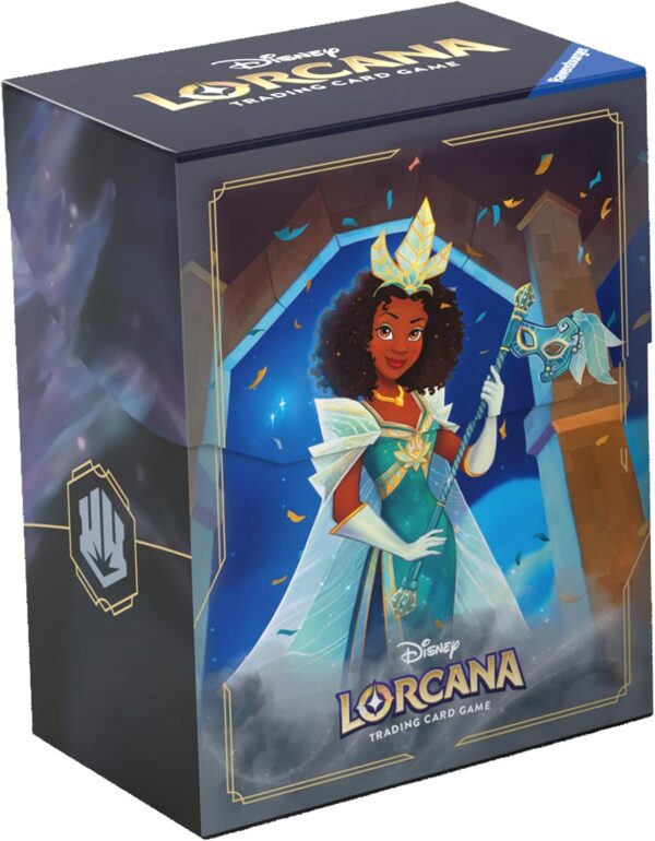 Ravensburger - Disney Lorcana TCG: Cieli Scintillanti, Tiana Deck Box 80 Carte, Porta Mazzo di Carte da Gioco Collezionabili, Gioco Adulti e Bambini, Idea Regalo 8+ Anni, Edizione in Italiano