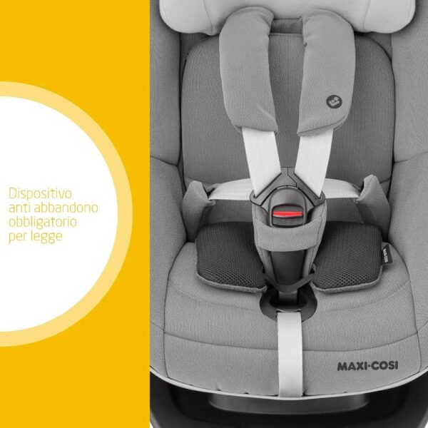 Maxi-Cosi Mica Seggiolino Auto Isofix Girevole 360° Per Bambini 0-4 Anni + Dispositivo Anti Abbandono Seggiolino Auto, Allarme Seggiolino Auto Salva Bebe Sensore Antiabbandono, Nero