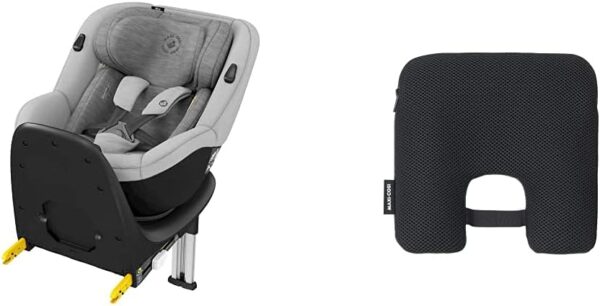 Maxi-Cosi Mica Seggiolino Auto Isofix Girevole 360° Per Bambini 0-4 Anni + Dispositivo Anti Abbandono Seggiolino Auto, Allarme Seggiolino Auto Salva Bebe Sensore Antiabbandono, Nero