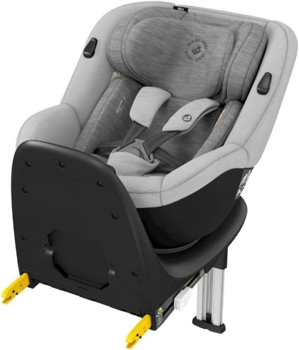 Maxi-Cosi Mica Seggiolino Auto Isofix Girevole 360° Per Bambini 0-4 Anni + Dispositivo Anti Abbandono Seggiolino Auto, Allarme Seggiolino Auto Salva Bebe Sensore Antiabbandono, Nero