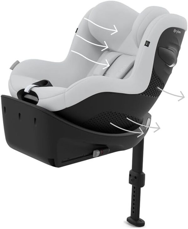 CYBEX SIRONA Gi I-SIZE con inserto per neonato Fog Grey | grigio chiaro - Image 3