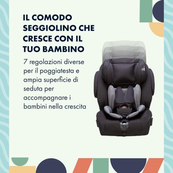 Star Ibaby City Fix HQ 668 SPS - Seggiolino auto Isofix gruppo 1 2 3 grigio/nero - Image 4