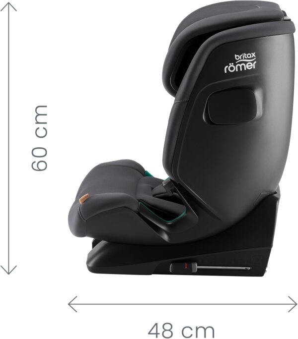 BRITAX RÖMER Seggiolino ADVANSAFIX 2 Z-LINE, per bambini da 76 a 150 cm (i-Size) con e senza ISOFIX, da 15 mesi a 12 anni, Burgundy Red - Image 3