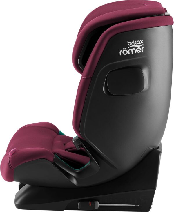 BRITAX RÖMER Seggiolino ADVANSAFIX 2 Z-LINE, per bambini da 76 a 150 cm (i-Size) con e senza ISOFIX, da 15 mesi a 12 anni, Burgundy Red - Image 4