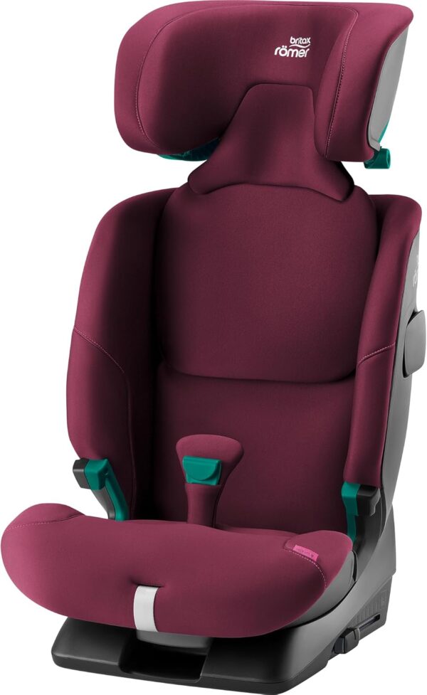 BRITAX RÖMER Seggiolino ADVANSAFIX 2 Z-LINE, per bambini da 76 a 150 cm (i-Size) con e senza ISOFIX, da 15 mesi a 12 anni, Burgundy Red - Image 6