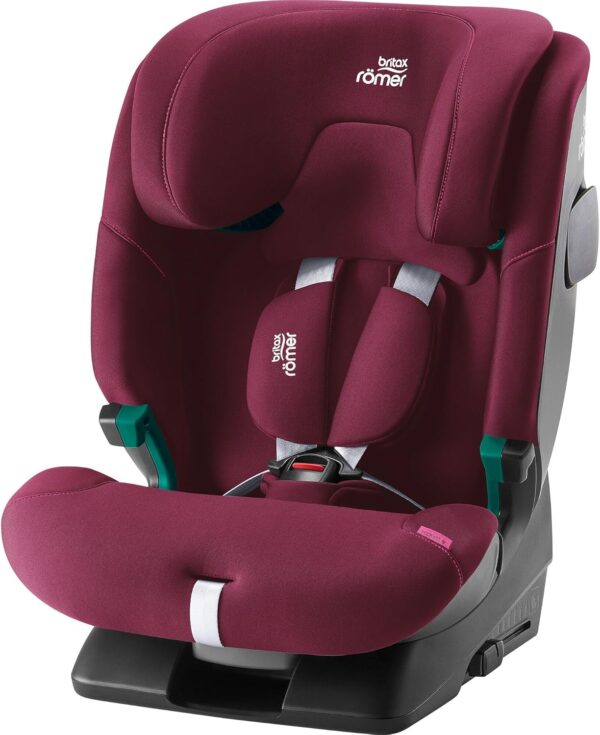 BRITAX RÖMER Seggiolino ADVANSAFIX 2 Z-LINE, per bambini da 76 a 150 cm (i-Size) con e senza ISOFIX, da 15 mesi a 12 anni, Burgundy Red