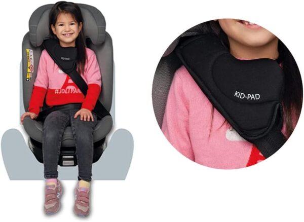 Foppapedretti Seggiolino Auto Iturn I-Size, Seduta Girevole a 360°, per bambini da 40 a 150 cm di altezza, 0-12 anni, conforme ECE R129, Fissaggio Dualfix (Isofix e non), Safe Body Protection, Nero - Image 2