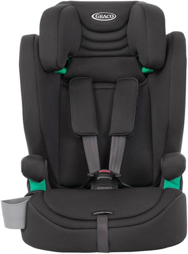 Graco - Eldura™ R129 Rialzo con cintura 2 in 1, da 76 a 150 cm (da 15 mesi fino a circa 12 anni), certificato R129, protezione dagli impatti laterali Safety Surround™, colore Midnight - Image 2