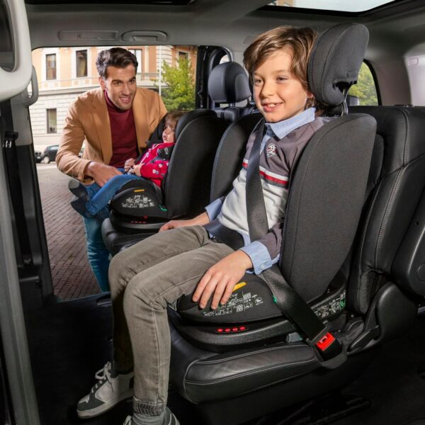 Seggiolino Auto Mokita I-Size, con sistema Isofix, per bambini di altezza compresa tra 76 e 150 cm, utilizzabile a partire dai 15 mesi, Riduttore incluso, Grigio - Image 2