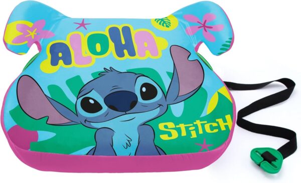 Disney Stitch Seggiolino alzatina auto i-Size R129, Alzabimbo per la sicurezza dei bambini con altezza da 126 a 150 cm (6-12 anni). Facile da Installare con la Cintura a 3 Punti, Braccioli Imbottiti - immagine 2