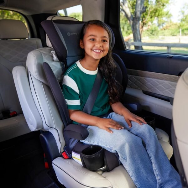 Safety 1® Grow and Go™ - Seggiolino auto 2 in 1 con cintura di posizionamento, con ComfortWings, colore: sabbia nera - immagine 12