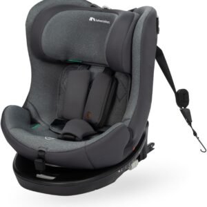 Bebeconfort EvolveFix i-Size Seggiolino Auto 0-36 kg, 360 girevole, 0-12 anni, 40-150 cm, Isofix, Reclinabile 5 posizioni, Regolabile in Altezza, Top Tether, Tessuti Traspiranti, Colorato di Grafite