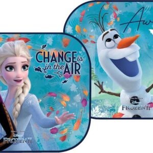 Coppia di tendine laterali parasole auto Frozen II Elsa Anna e Olaf bambine