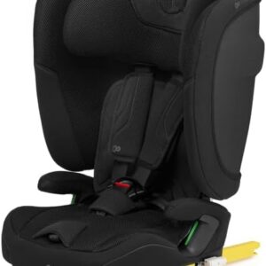 Kinderkraft FIX2GO Seggiolino per bambini i-Size, 76-150 cm, Isofix, Top Tether, saferide sensor, fino a ca. 12 anni, sistemi di sicurezza, rivestimenti di alta qualità, reclinabile, Nero