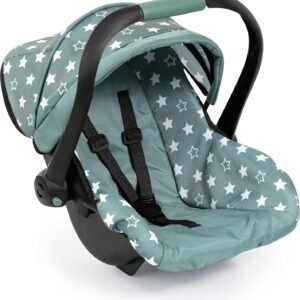 Bayer Design 67958AA Seggiolino auto per bambole, verde nordico, stelle