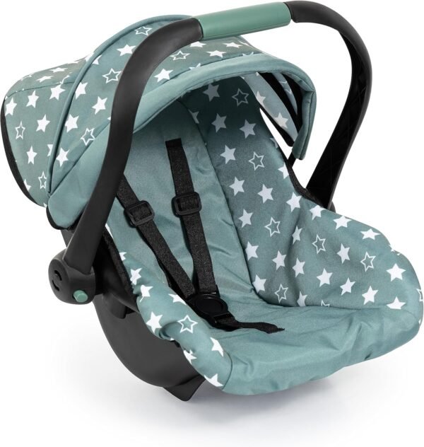 Bayer Design 67958AA Seggiolino auto per bambole, verde nordico, stelle